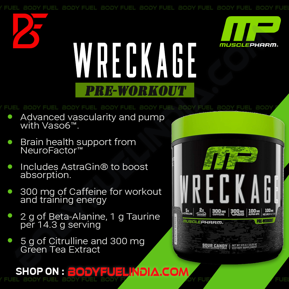 Musclepharm Wreckage Pre Workout Body
