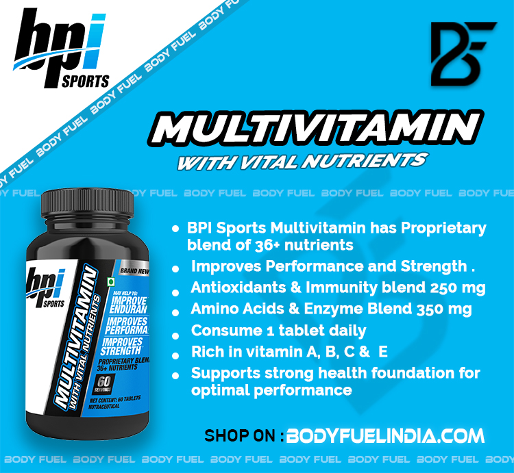 BPI Sports Multivitamin, Vitamins & Supplements, Body Fuel India