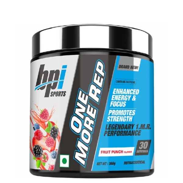 BPI Sports One More Rep, 300 g, Body Fuel India's No.1 Genuine Supplement Store, fruit punch