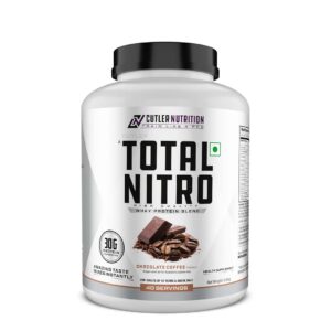 Cutler Nutrition Total Nitro Whey Protein Blend, 1.8kg, Chocolate Coffee, Body Fuel, India's No. 1 Online Supplement store.